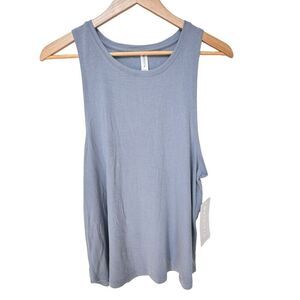 Athleta Sleeveless Relaxed Fit Loose Well Rested Rib Sleep Tank Top. Medium. NEW